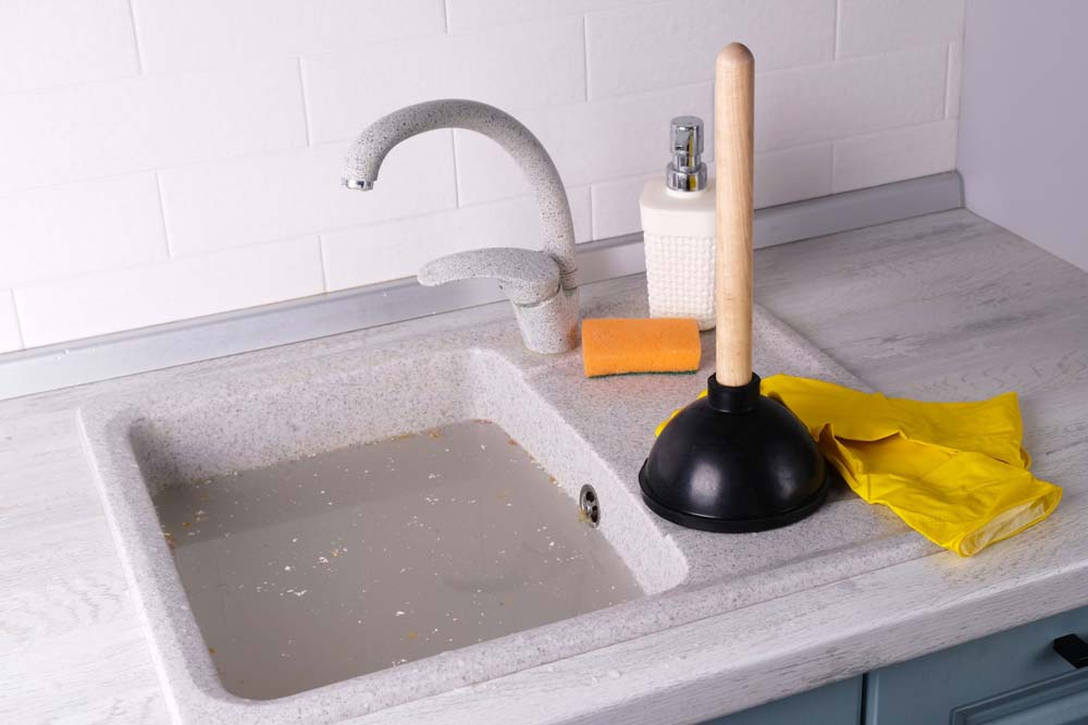 clogged drain
