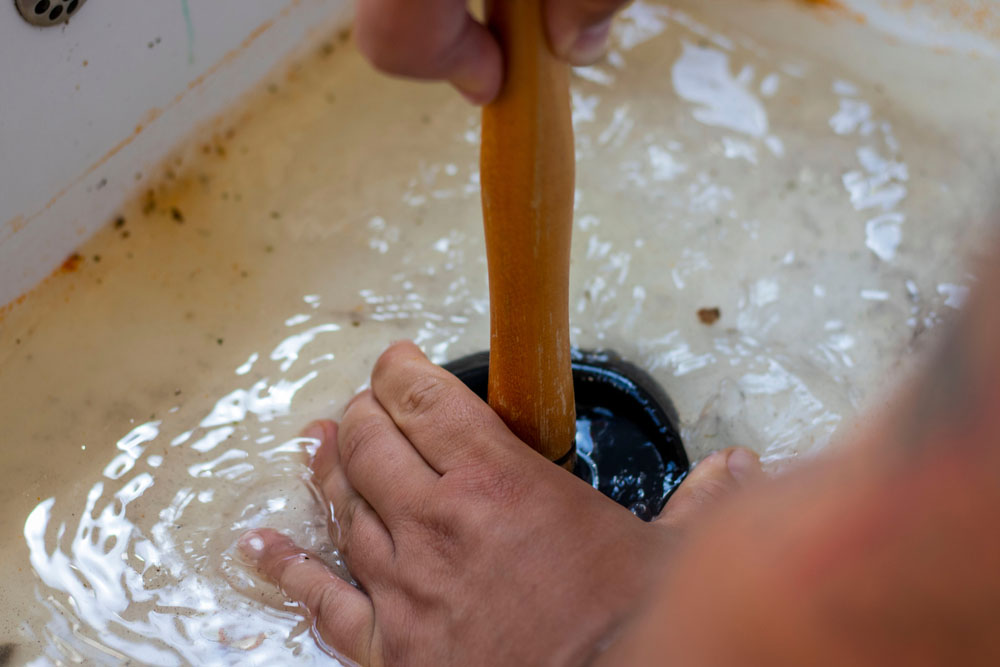 clogged drain